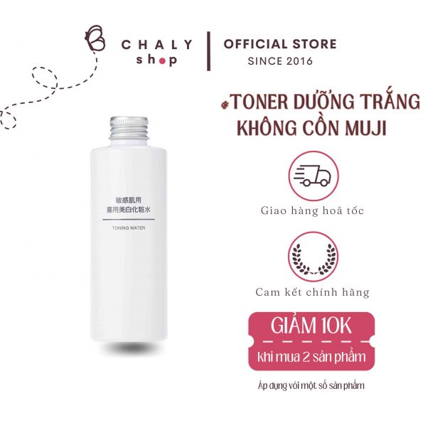 Nước hoa hồng dưỡng trắng Muji Nhật cho da nhạy cảm