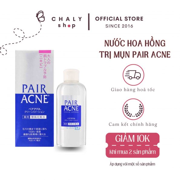 Nước hoa hồng trị mụn Pair Acne Clean Lotion Nhật Bản