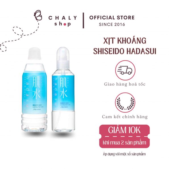Nước xịt khoáng Shiseido Hadasui dưỡng ẩm Nhật nội địa