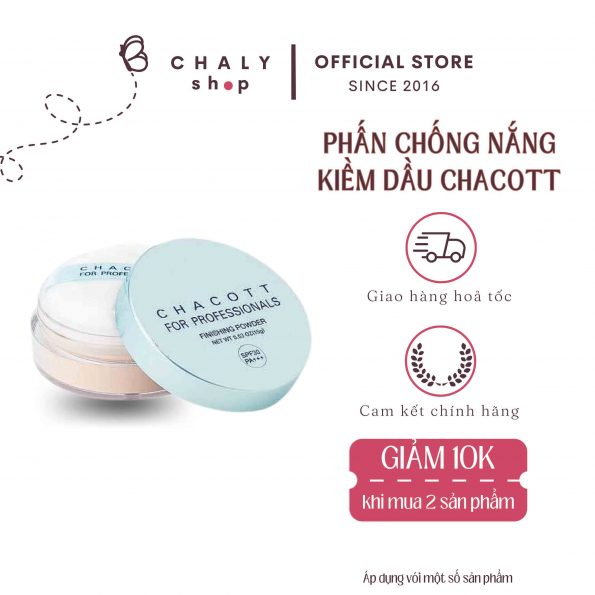 Phấn chống nắng kiềm dầu Chacott Finishing UV Powder SPF 30+ Nhật Bản