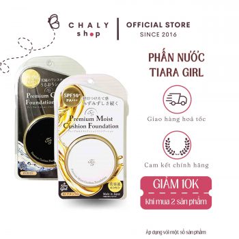 Phấn nước Tiara Girl Premium Moist Cushion Foundation SPF50