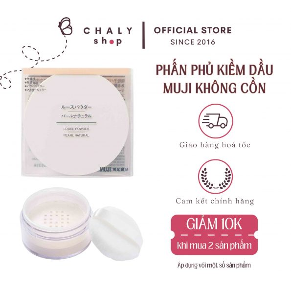 Phấn phủ Muji Loose Powder dành cho da mẫn cảm