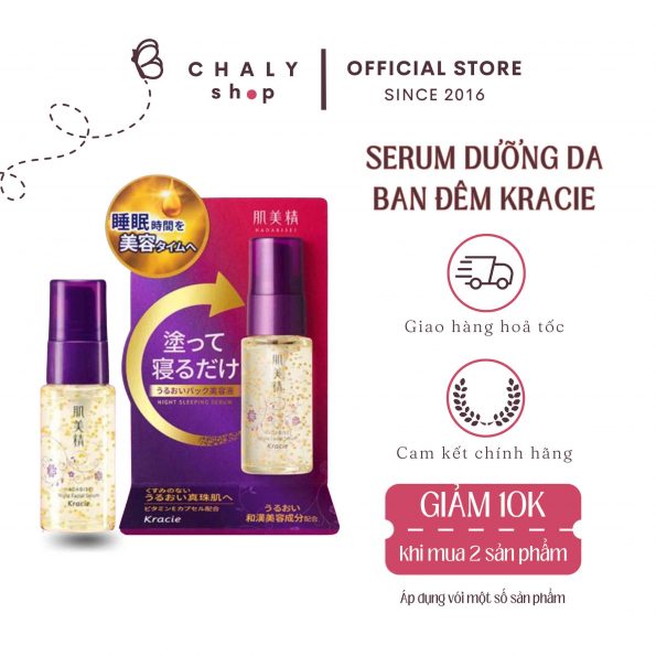 Serum dưỡng da ban đêm Kracie Turning Care Night Sleeping Serum Nhật Bản