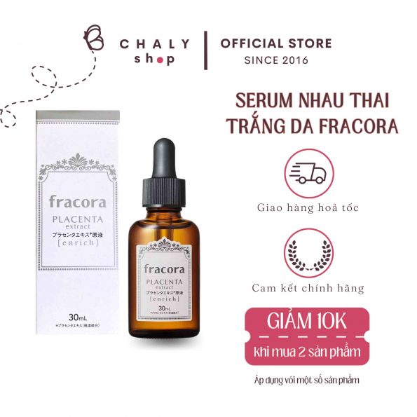 Serum nhau thai Fracora White'st Placenta Extract Enrich 30ml Nhật