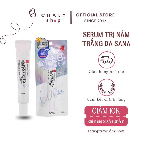 Serum trị nám, trắng da ngừa mụn Sana Nameraka Honpo White Spot Cream