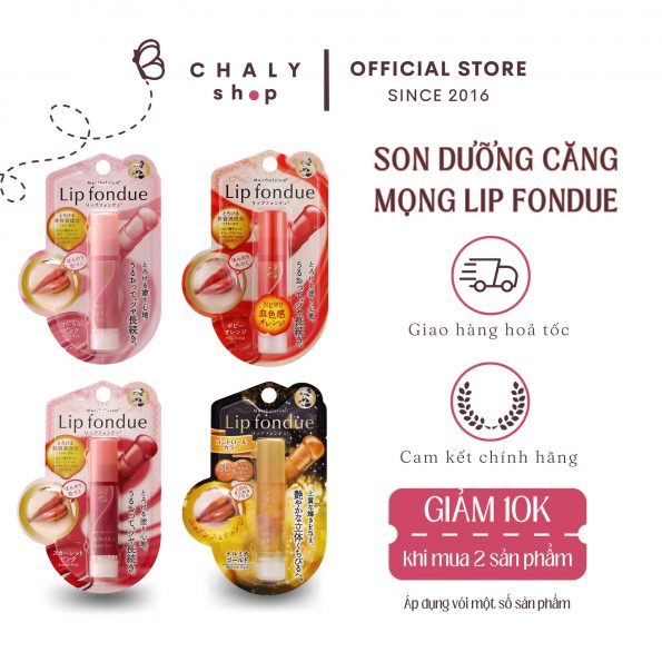 Son dưỡng có màu Lip Fondue Rohto Mentholatum Nhật Bản