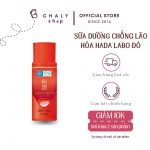 Sữa dưỡng da chống lão hóa Hada Labo Gokujyun Alpha Emulsion màu đỏ