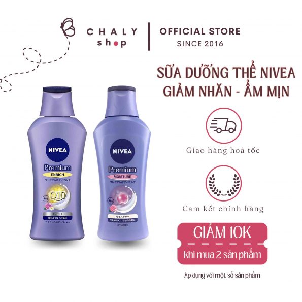 Sữa dưỡng thể Nivea Nhật Bản 200g mẫu mới nhất