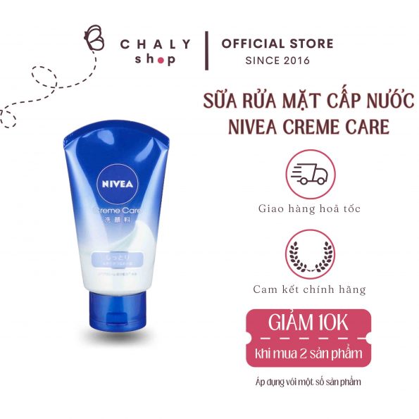 Sữa rửa mặt cấp ẩm Nivea Creme Care Nhật Bản