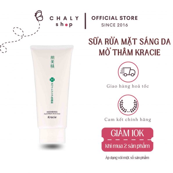 Sữa rửa mặt trị mụn và thâm mụn Kracie Hadabisei Acne Care Facial Wash