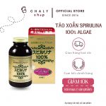 Tảo xoắn Spirulina Algae Nhật Bản hộp 2200 viên mác đỏ