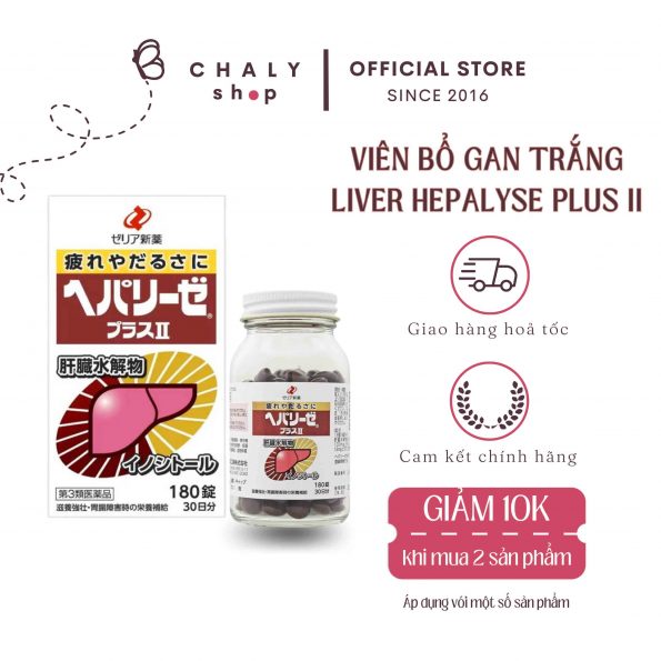 Thuốc bổ gan trắng Liver Hepalyse Plus II của Nhật