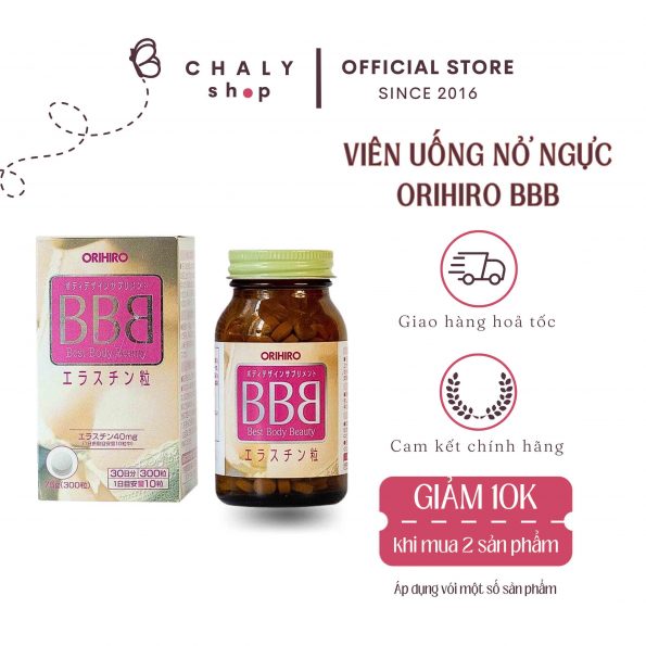 Thuốc nở ngực BBB Orihiro Best Body Beauty tăng kích thước vòng 1