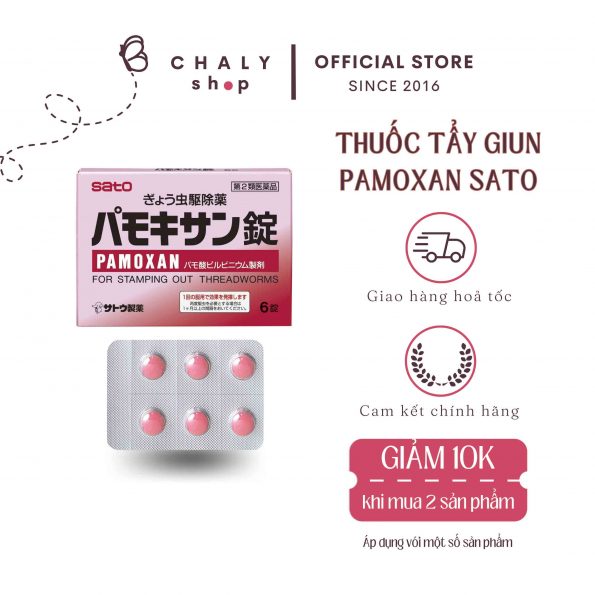 Thuốc tẩy giun Pamoxan Sato Nhật