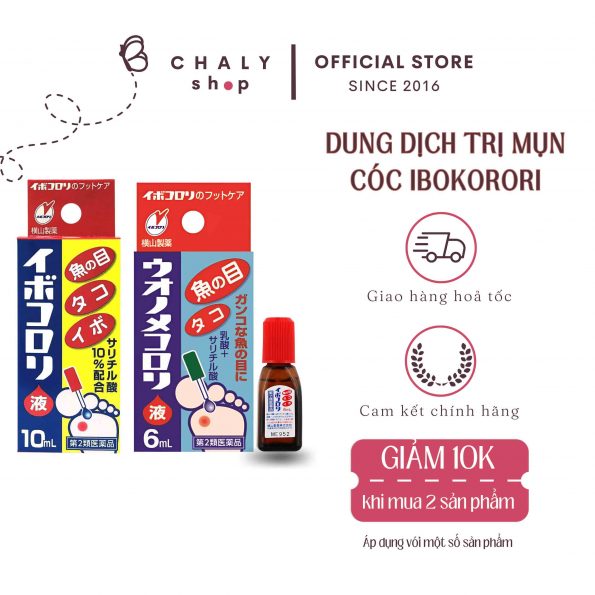 Thuốc trị mắt cá, mụn cóc, chai sần Ibokorori Nhật Bản