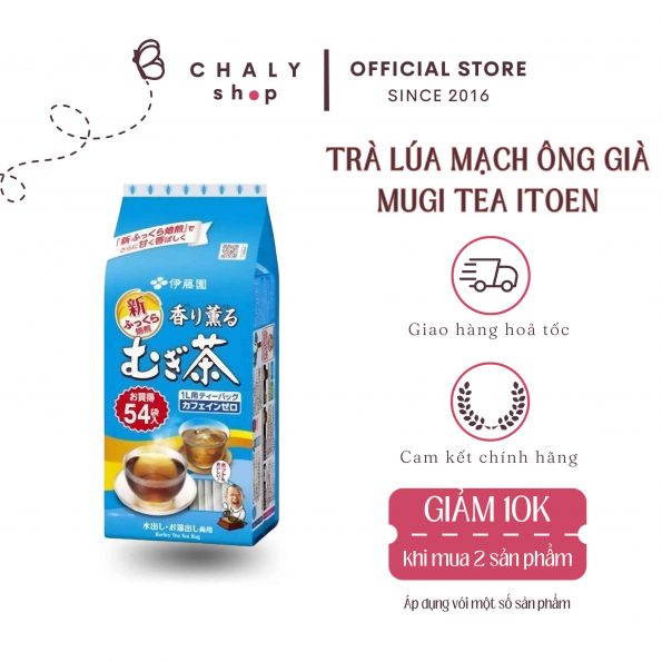 Trà lúa mạch Mugi Tea ông già Itoen Nhật Bản