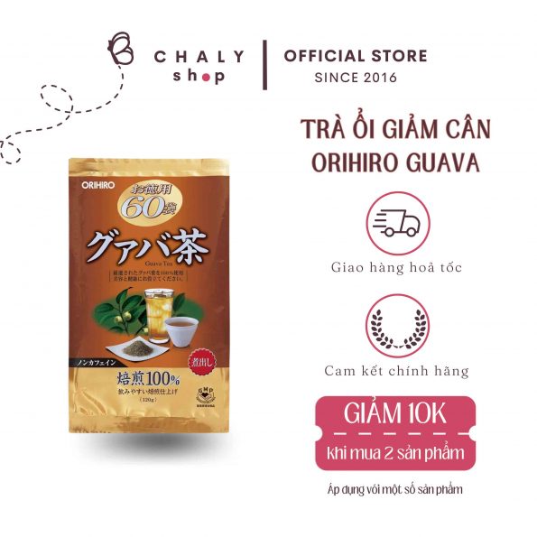 Trà ổi giảm cân Orihiro Guava Tea 60 gói Nhật Bản