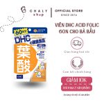 Viên acid folic cho bà bầu DHC 60 ngày