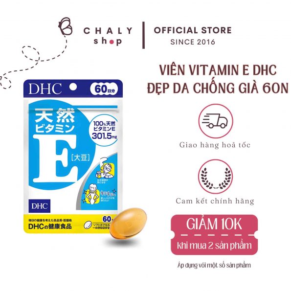 Viên uống Vitamin E DHC của Nhật Bản