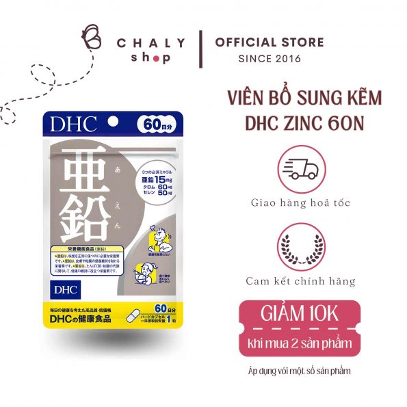 Viên uống bổ sung kẽm DHC Nhật Bản