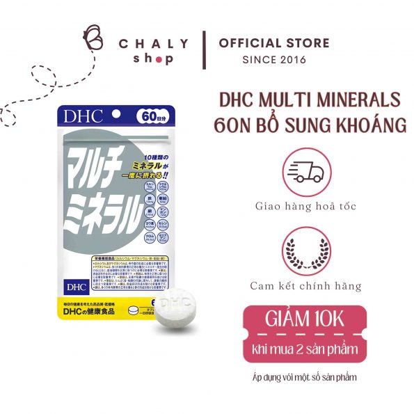 Viên uống bổ sung đa khoáng chất DHC Multi Mineral Nhật