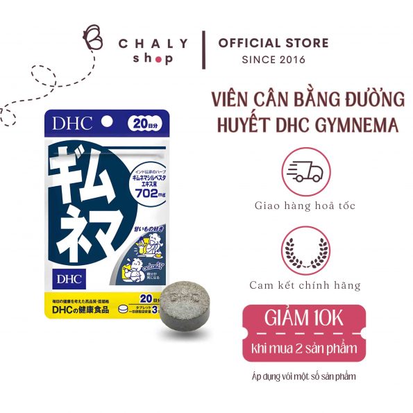 Viên uống cân bằng đường huyết DHC Gymnema Nhật