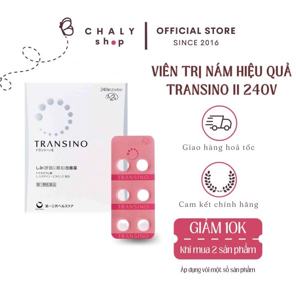 Viên uống trị nám Transino Whitening II Nhật Bản