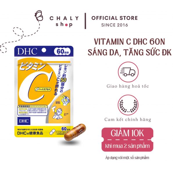Viên uống vitamin C DHC của Nhật 120 viên 60 ngày