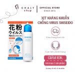 Xịt kháng khuẩn Shiseido Ihada chống virus, phấn hoa và bụi mịn PM 2.5 Nhật