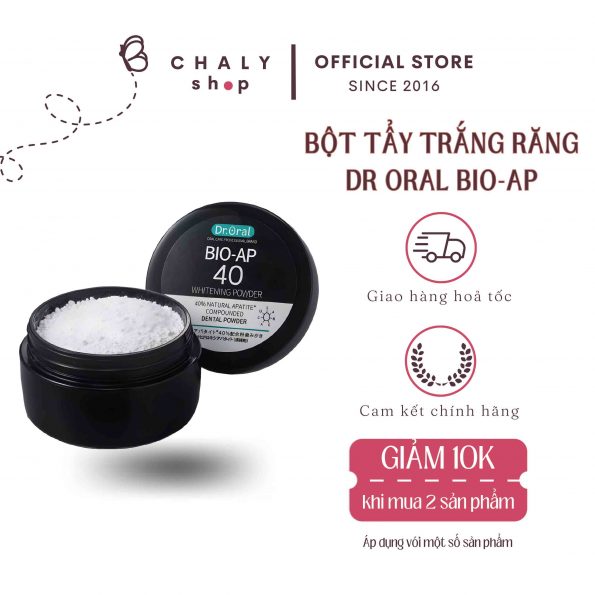 Bột tẩy trắng răng Nhật Bản Dr Oral Whitening Powder