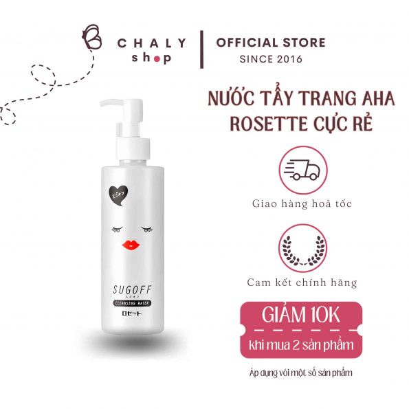 Nước tẩy trang Rosette Sugoff Cleansing Water Nhật