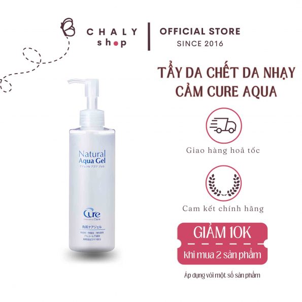 Tẩy da chết Cure Natural Aqua của Nhật mẫu mới