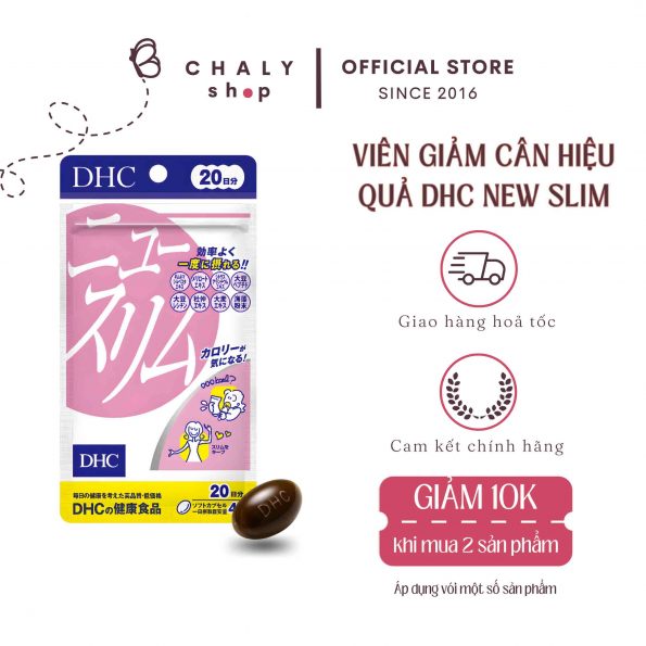 Viên uống giảm cân DHC New Slim 20 ngày Nhật Bản