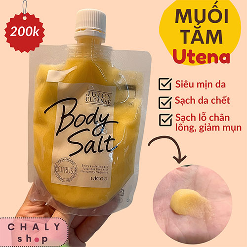 Muối tắm Body Salt Juicy Cleanse Utena 300g Nhật Bản