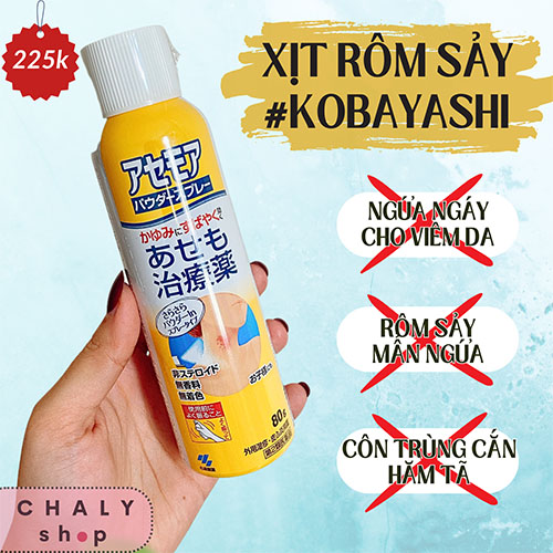 Chai xịt rôm sảy Kobayashi Nhật Bản