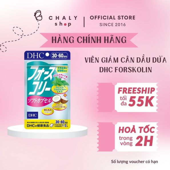 Viên uống giảm cân dầu dừa DHC Forskolin