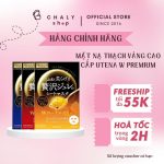 Mặt nạ thạch vàng cao cấp Utena W Premium Puresa Golden Jelly hộp 3 miếng