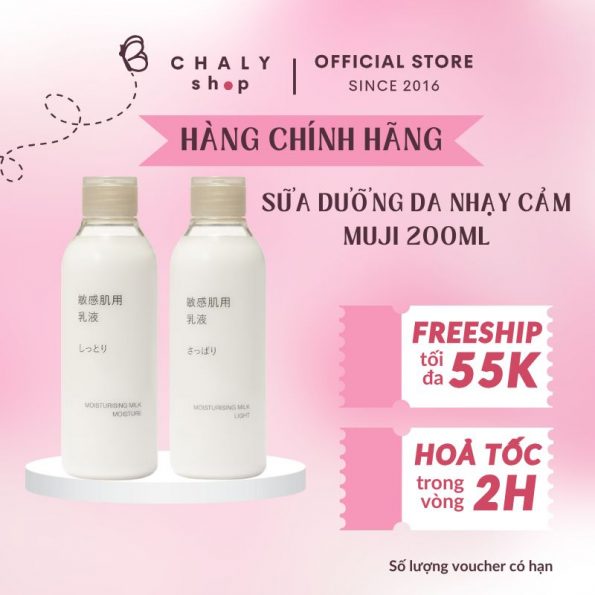 Sữa dưỡng Muji Moisturising Milk cho da nhạy cảm của Nhật
