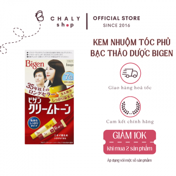 Thuốc nhuộm tóc phủ bạc Nhật Bigen 7G Hoyu Cream Tone