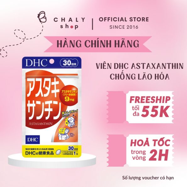 Viên uống chống lão hoá Astaxanthin DHC